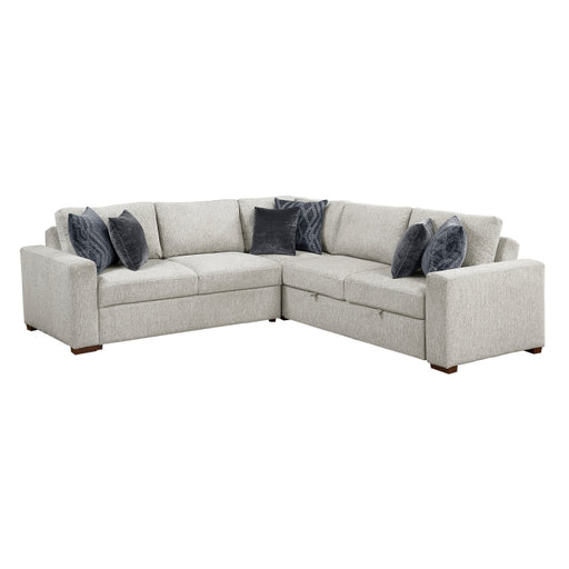 8548GY*42ACLCR2AA 3-Piece Sectional with Pull-out Bed - 8548GY*42ACLCR2AA