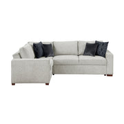 8548GY*4SCACCLA (4)3-Piece Sectional with Pull-out Bed and Click Motion Back - 8548GY*4SCACCLA