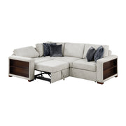 8548GY*4SCACCLA2 3-Piece Sectional with Pull-out Bed and Click Motion Back - 8548GY*4SCACCLA2
