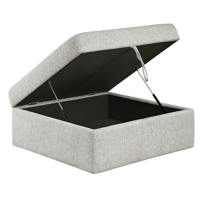 8548GY*4VC2AAOT (4)3-Piece Sectional with Convertible and Reversible Chaise,  Hidden Storage, Click Motion Back and Ottoman - 8548GY*4VC2AAOT