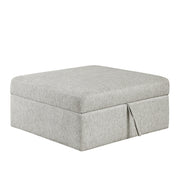 8548GY*4VC2ACLAOT 3-Piece Sectional with Reversible Chaise, Pull-out Bed, Hidden Storage and Ottoman, Click Motion Back - 8548GY*4VC2ACLAOT