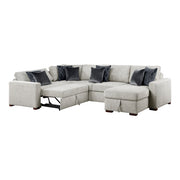 8548GY*5SC15ACLA 4-Piece Sectional with Reversible Chaise, Pull-out Bed, Hidden Storage and Click Motion Back - 8548GY*5SC15ACLA