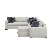 8548GY*5SC15ACLA 4-Piece Sectional with Reversible Chaise, Pull-out Bed, Hidden Storage and Click Motion Back - 8548GY*5SC15ACLA