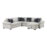 8548GY*5SC15ACLA4 4-Piece Sectional with Reversible Chaise, Pull-out Bed, Hidden Storage and Click Motion Back - 8548GY*5SC15ACLA4