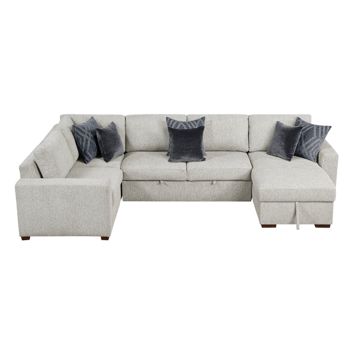 8548GY*5VC2ACLCRACA (5)4-Piece Sectional with Reversible Chaise, Pull-out Bed and Hidden Storage - 8548GY*5VC2ACLCRACA