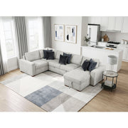 8548GY*5VC2ACLCRACA (5)4-Piece Sectional with Reversible Chaise, Pull-out Bed and Hidden Storage - 8548GY*5VC2ACLCRACA