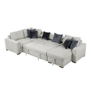8548GY*5VC2ACLCRACA (5)4-Piece Sectional with Reversible Chaise, Pull-out Bed and Hidden Storage - 8548GY*5VC2ACLCRACA