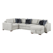 8548GY*5VC2ACRACA (5)4-Piece Sectional with Convertible and Reversible Chaise,  Hidden Storage, Click Motion Back - 8548GY*5VC2ACRACA