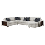 8548GY*6SC15ACLA2 5-Piece Sectional with Reversible Chaise, Pull-out Bed, Hidden Storage and Click Motion Back - 8548GY*6SC15ACLA2