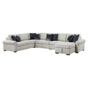 8548GY*6SC15ACLA4 5-Piece Sectional with Reversible Chaise, Pull-out Bed, Hidden Storage and Click Motion Back - 8548GY*6SC15ACLA4