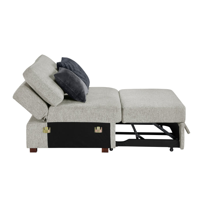 8548GY*6SC15ACLA4 5-Piece Sectional with Reversible Chaise, Pull-out Bed, Hidden Storage and Click Motion Back - 8548GY*6SC15ACLA4