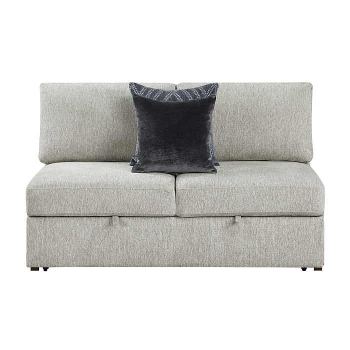 8548GY*6SCACCLA2 5-Piece Sectional with Reversible Chaise, Pull-out Bed, Hidden Storage and Click Motion Back - 8548GY*6SCACCLA2