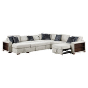 8548GY*6SCACCLA2 5-Piece Sectional with Reversible Chaise, Pull-out Bed, Hidden Storage and Click Motion Back - 8548GY*6SCACCLA2