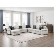 8548GY*6SCACCLA4 5-Piece Sectional with Reversible Chaise, Pull-out Bed, Hidden Storage and Click Motion Back - 8548GY*6SCACCLA4
