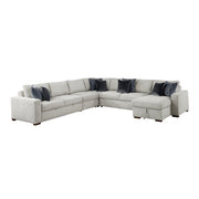 8548GY*6VC2ACR2ACLACA (6)5-Piece Sectional with Reversible Chaise, Pull-out Bed and Hidden Storage - 8548GY*6VC2ACR2ACLACA