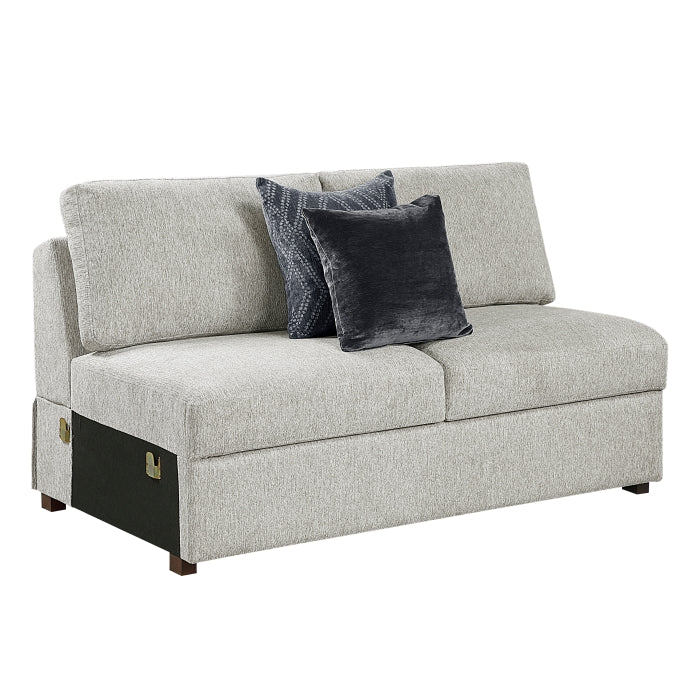 8548GY*6VC2ACR2ACLACA (6)5-Piece Sectional with Reversible Chaise, Pull-out Bed and Hidden Storage - 8548GY*6VC2ACR2ACLACA