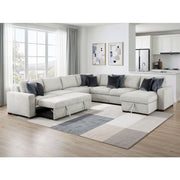 8548GY*6VC2ACR2ACLACA (6)5-Piece Sectional with Reversible Chaise, Pull-out Bed and Hidden Storage - 8548GY*6VC2ACR2ACLACA