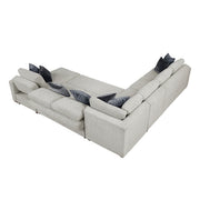 8548GY*6VC2ACR2ACLACA (6)5-Piece Sectional with Reversible Chaise, Pull-out Bed and Hidden Storage - 8548GY*6VC2ACR2ACLACA