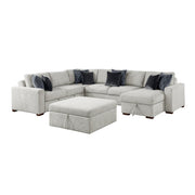 8548GY*6VC2ACR2ACLAOT 5-Piece Sectional with Reversible Chaise, Pull-out Bed and Ottoman - 8548GY*6VC2ACR2ACLAOT