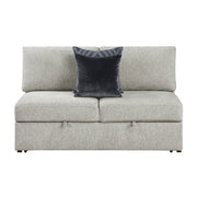 8548GY*6VC2ACR2ACLAOT 5-Piece Sectional with Reversible Chaise, Pull-out Bed and Ottoman - 8548GY*6VC2ACR2ACLAOT