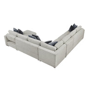 8548GY*6VCCR22AACA (6)5-Piece Sectional with Convertible and Reversible Chaise,  Hidden Storage, Click Motion Back - 8548GY*6VCCR22AACA