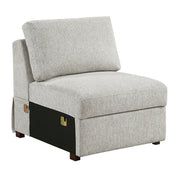 8548GY*7VC2ACR2ACLACAOT 6-Piece Sectional with Reversible Chaise, Pull-out Bed and Ottoman - 8548GY*7VC2ACR2ACLACAOT