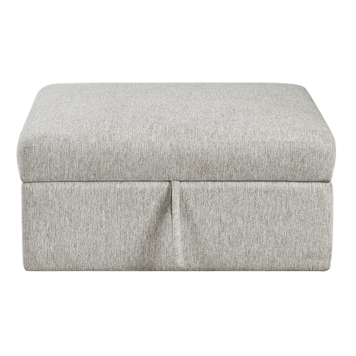 8548GY-OT Storage Ottoman with Casters - 8548GY-OT