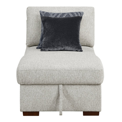 8548GY-VCCL Convertible Armless Storage Chaise with Click Motion Back - 8548GY-VCCL