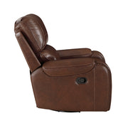8549BRW-1 Swivel Glider Reclining Chair - 8549BRW-1