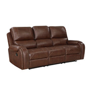 8549BRW*2 2pc Set: Sofa, Love - 8549BRW*2