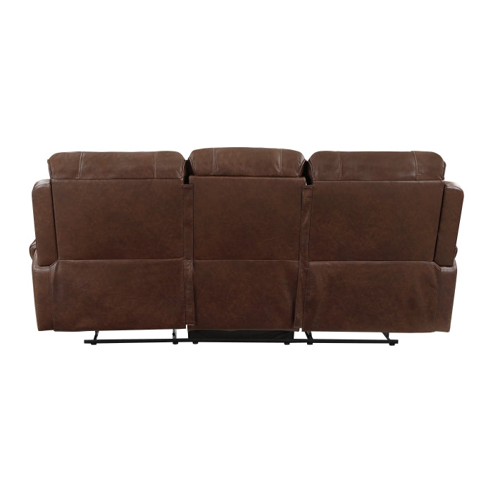 8549BRW*2 2pc Set: Sofa, Love - 8549BRW*2
