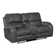8549GRY*2 2pc Set: Sofa, Love - 8549GRY*2