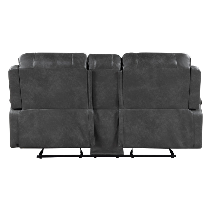 8549GRY*2 2pc Set: Sofa, Love - 8549GRY*2