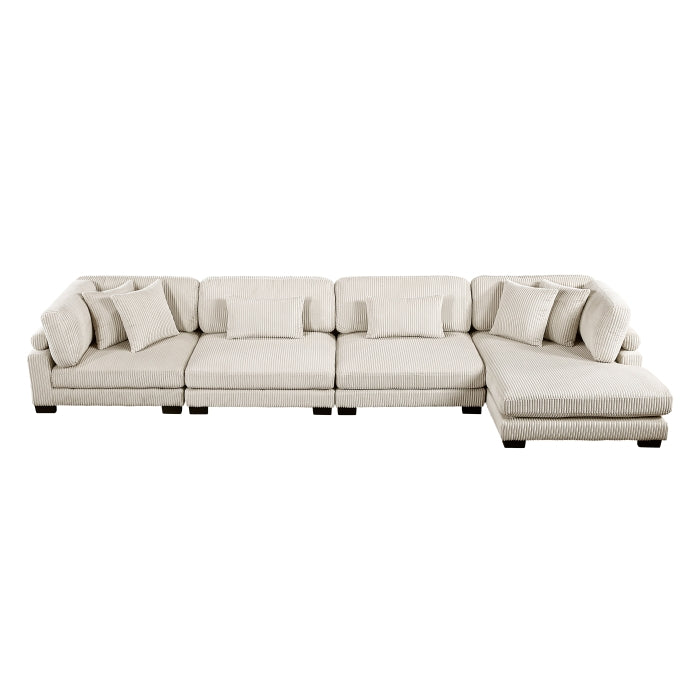 8555BE*CR2ACVC (4)4-Piece Modular Sectional with Reversible Chaise - 8555BE*CR2ACVC