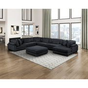8555BK*2CR3ACVCOT (7)7-Piece Modular Sectional with Reversible Chaise and Ottoman - 8555BK*2CR3ACVCOT