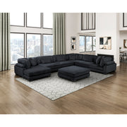 8555BK*2CR3ACVCOT (7)7-Piece Modular Sectional with Reversible Chaise and Ottoman - 8555BK*2CR3ACVCOT