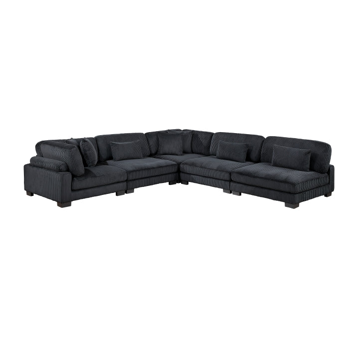 8555BK*5SC (5)5-Piece Modular Sectional - 8555BK*5SC