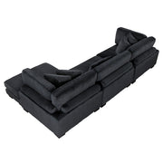 8555BK*CRACVC (3)3-Piece Modular Sectional with Reversible Chaise - 8555BK*CRACVC