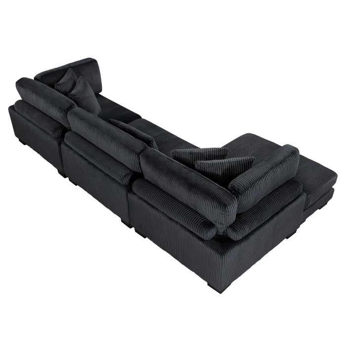 8555BK*CRACVC (3)3-Piece Modular Sectional with Reversible Chaise - 8555BK*CRACVC