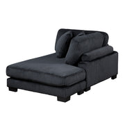 8555BK*CRACVCOT (4)4-Piece Modular Sectional with Reversible Chaise and Ottoman - 8555BK*CRACVCOT