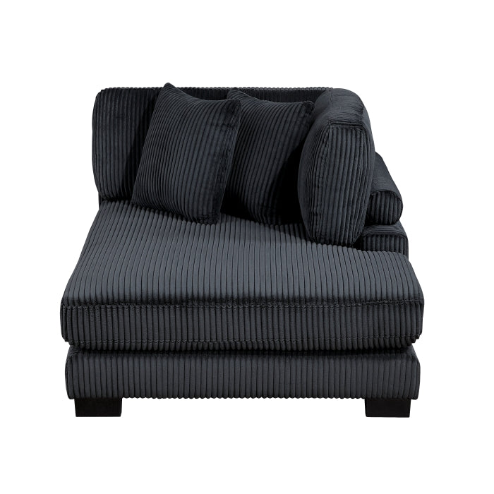 8555BK*CRACVCOT (4)4-Piece Modular Sectional with Reversible Chaise and Ottoman - 8555BK*CRACVCOT