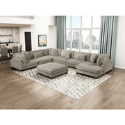 8555GB*2CR3ACVCOT (7)7-Piece Modular Sectional with Reversible Chaise and Ottoman - 8555GB*2CR3ACVCOT