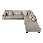 8555GB*5OT (5)5-Piece Modular Sectional with Ottoman - 8555GB*5OT