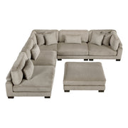 8555GB*6OT (6)6-Piece Modular Sectional with Ottoman - 8555GB*6OT