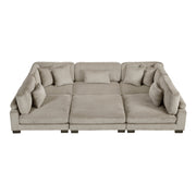 8555GB*6OT (6)6-Piece Modular Sectional with Ottoman - 8555GB*6OT