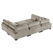 8555GB*6OT (6)6-Piece Modular Sectional with Ottoman - 8555GB*6OT