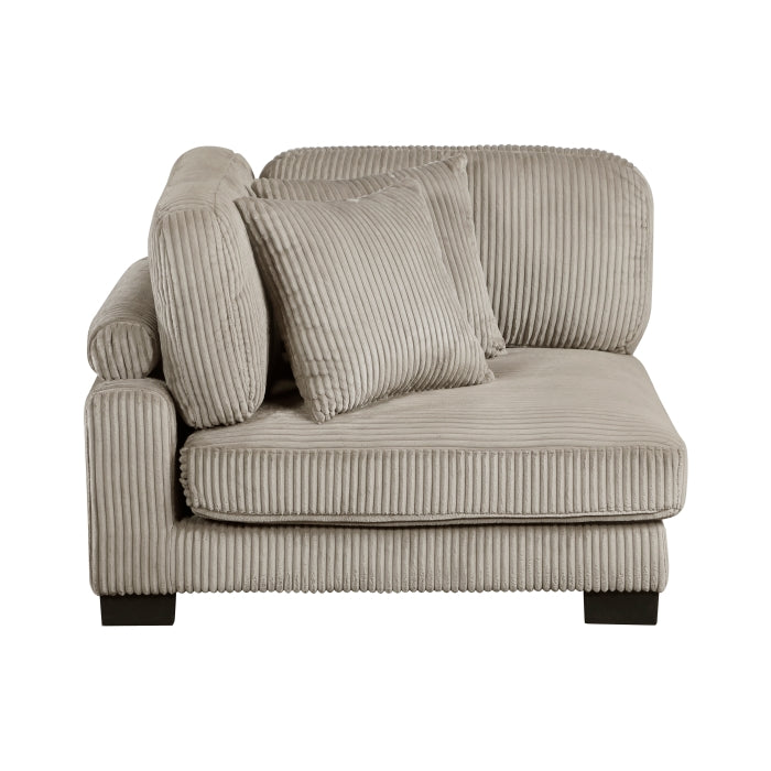 8555GB*CR2ACVCOT (5)5-Piece Modular Sectional with Reversible Chaise and Ottoman - 8555GB*CR2ACVCOT