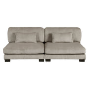 8555GB*CR2ACVCOT (5)5-Piece Modular Sectional with Reversible Chaise and Ottoman - 8555GB*CR2ACVCOT