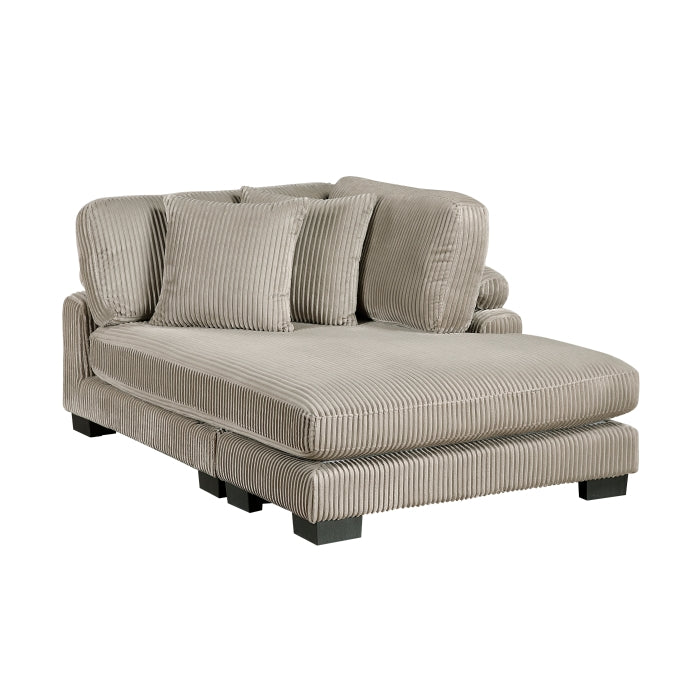 8555GB*CRACVCOT (4)4-Piece Modular Sectional with Reversible Chaise and Ottoman - 8555GB*CRACVCOT