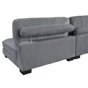 8555GY*2AC2VC (4)4-Piece Modular Sectional with Reversible Chaise - 8555GY*2AC2VC